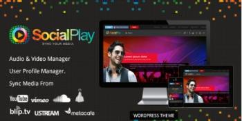 SocialPlay Media Sharing WordPress Theme