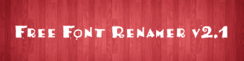 Free Font Renamer 2.1