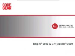 Delphi 2009 & C++ Builder 2009 Architect